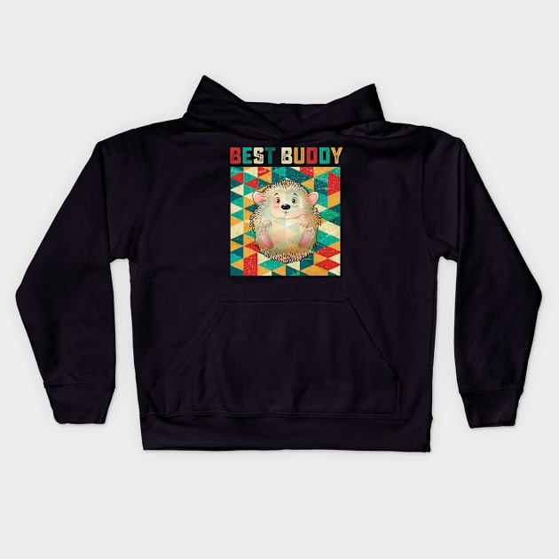 Best Buddy Porcupine Kids Hoodie by danieldamssm